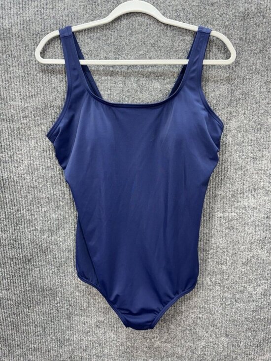 Lands' End Other - Lands End One Piece Swimsuit Womens 18P Navy Blue Soft Cup Bra Wirefree UPF 50